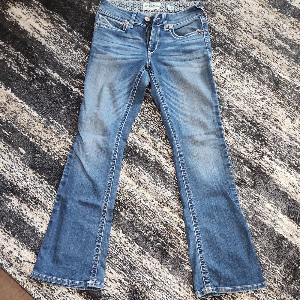 Ariat Women's Flare Jeans in Classic Blue